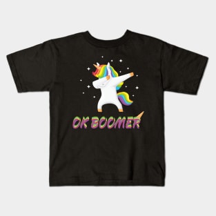 ok boomer unicorn Kids T-Shirt